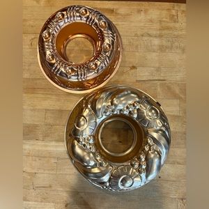 Set of 2 Vintage Copper molds